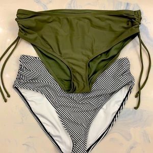 2 mid rise bikini bottoms - Mediums